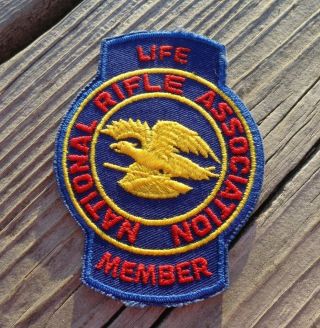 Nra National Rifle Association Life Member 4 " Cloth Patch