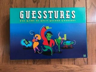 Vintage " Guesstures " Game By Milton Bradley - 1999 Edition - 100 Complete