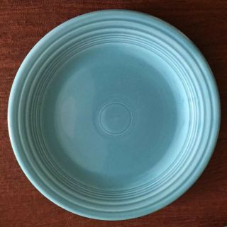 Vintage Homer Laughlin Hlc Fiesta Ware Turquoise 10 - 1/4 " Dinner Plate
