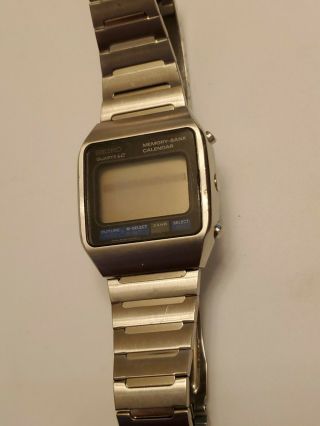 Vintage 1978 Seiko M354 - 5019 James Bond Parts Only Chrono Quartz Lcd Watch