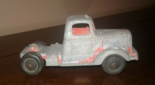 Vintage Tootsietoy Semi Tractor Trailer Truck Cab Chicago U.  S.  A.  4 1/2 " Long