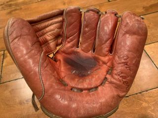 Vintage Bill Virdon Baseball Glove Mitt Denkert G100