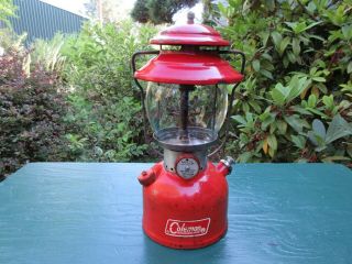 Vintage 1967 Coleman Red 200a Camping Lantern
