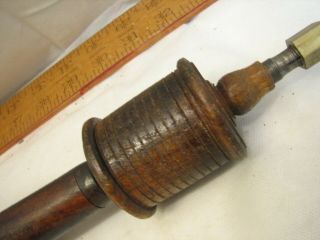 Antique Wooden Bow Drill Carpenter ' s Woodworking Hand Tool Wood 3