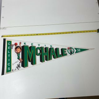 Nba Boston Celtics Vintage 32 Kevin Mchale Team Logo Photo Pennant