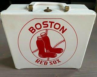 Vintage Boston Red Sox Vinyl Lunch Box W/ Thermos