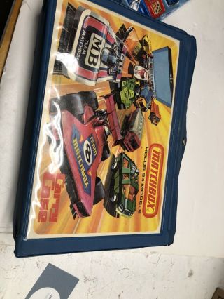 Vintage Matchbox Carry Case Holds 24 Models With 24 Cars.
