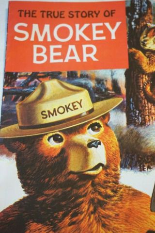 Vintage 1964 The True Story Of Smokey The Bear Comic Book Vg