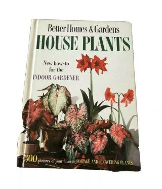 Better Homes And Gardens House Plants Vintage 1959 Hardcover Book 50’s