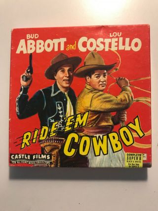 8mm Abbott And Costello In Ride Em Cowboy Vintage Castle Films