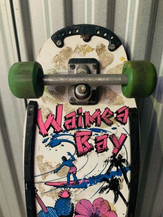 Vintage Variflex Waimea Bay skateboard 1980 ' s Wall Hanger 3