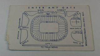 1964 MICHIGAN WOLVERINES vs US ARMY Football Ticket - Michigan Stadium 2
