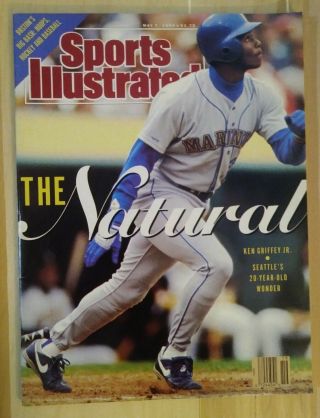 May 7,  1990 Ken Griffey,  Jr.  Seattle Mariners Sports Illustrated No Label