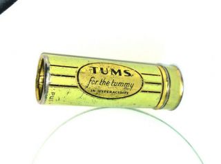Vintage Medicine Tin - Tums For The Tummy In Hyperacidity Great Colors.