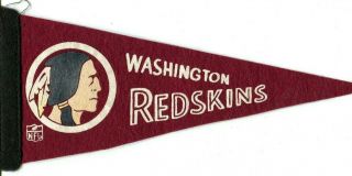 Vintage Washington Redskins Felt Pennant 1960 