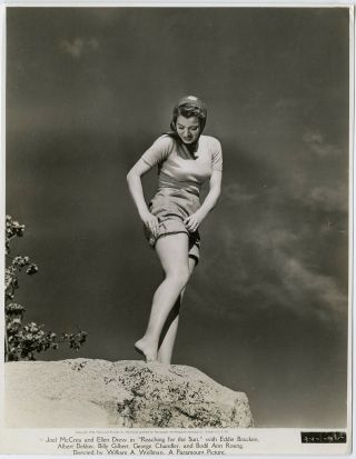 Leggy Barefoot Hollywood Star Ellen Drew Vintage 1941 Photograph Rare