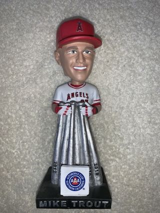 Mike Trout 2018 Silver Slugger Anaheim Angels Bobblehead NEVER DISPLAYED SGA 2