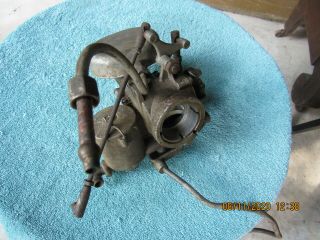 Johnson antique outboard carburetor 1929 - 30 S45 14hp complete with all linkage 2