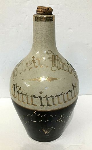 Antique C.  1890 Pre - Prohibition Whiskey Flask Jug Klein Brothers Cincinnati,  Ohio