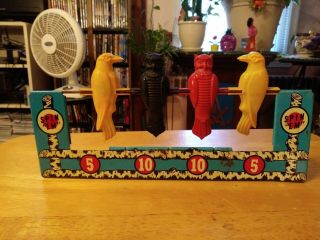 Vintage Wyandotte Toys Spin ‘em” Target Game No.  2582 Crows & Owls Target Only