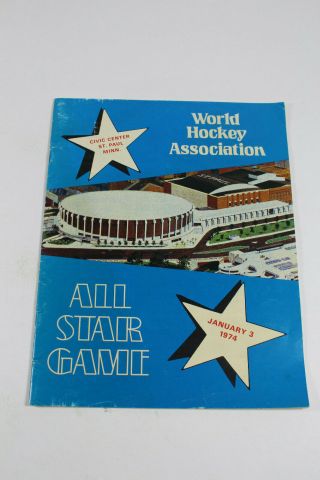 1974 World Hockey Association All Star Game Program St Paul Minnesota