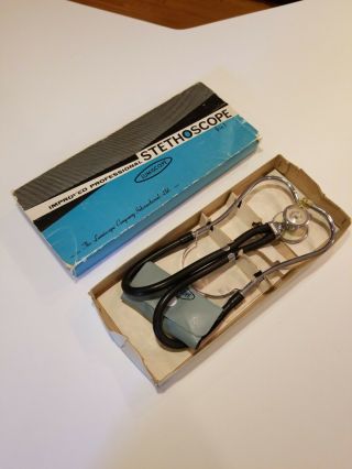 Lumiscope Stethoscope,  And Complete Set Vintage Doctor