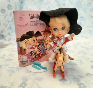 1965 Vintage Mattel Liddle Kiddles Calamity Jiddle - Complete Set