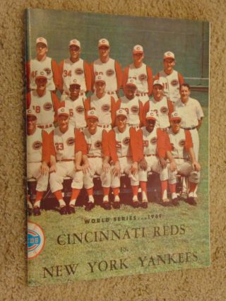 Cincinnati Reds 1961 World Series Program Ex,