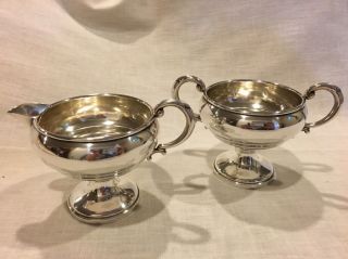 Mueck - Carey Co.  Sterling Silver Sugar And Creamer - Number 3277