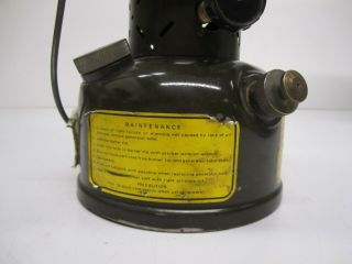 Vtg 1975 Coleman 252 US Military Gasoline Lantern Quadrant Globe 2