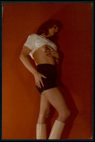 Em20 Pinup Pin Up Nude Model Girl Woman Vintage C1970 - 1990s Color Photo