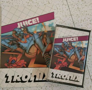 Juice Vintage Atari 400 / 800 Computer Game Cassette With Instructions