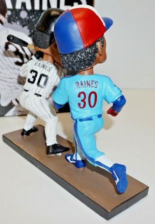 TIM RAINES 2017 7X ALL - STAR DOUBLE BOBBLEHEADS - EXPOS & WHITE SOX & BOX 3