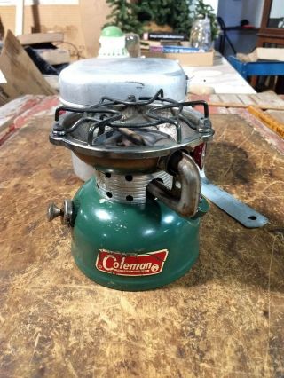 Vintage 1966 Coleman 502 Camp Stove Dated 6/66 With Alum Case