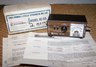 Vintage American Electronics Swr / Power & Field Strength Meter - Model 95 - 135