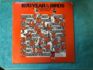 1970 Baltimore Orioles World Champions Long Play Record " Year Of The Birds "