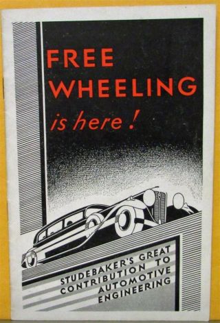 1930 Studebaker Wheeling President Commander 8 Sales Brochure