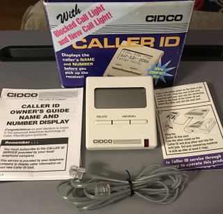 VTG CIDCO Name/Number Caller ID Model JA - 25/64 - 18 Pre - owned Display 3