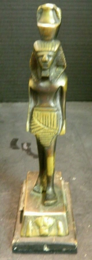 Antique Art Deco Egyptian Revival Bronze/brass 8 " Water Carrier Figure Very Good