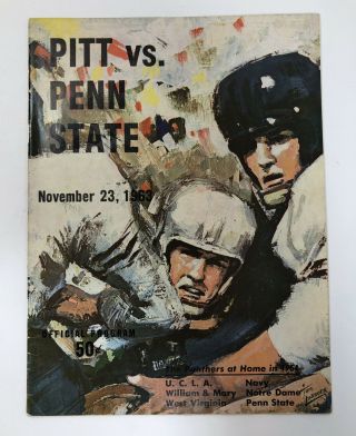 Pitt Vs.  Penn State November 23,  1963 Official Program