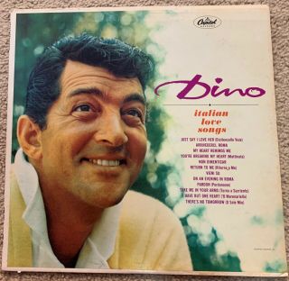 Vintage Dean Martin Dino Italian Love Songs Vinyl Lp Record Capitol Sy - 4563