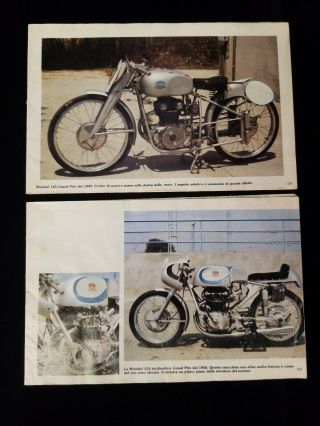 Motosprint Picture Book Ducati Mondial Parilla Benelli Mv Agusta 125 250 Vintage