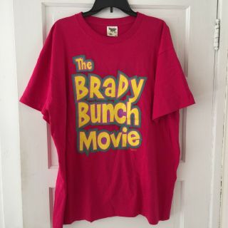Vintage The Brady Bunch Movie T Shirt Size Xl Pink 1995 "