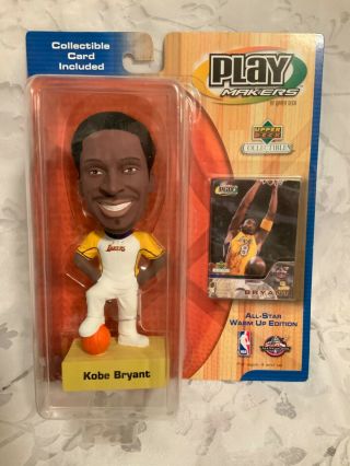 Kobe Bryant 2001 Upper Deck Playmakers Bobblehead W/ Card Nib