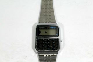 Vintage Casio Watch Cs - 831 Mod 231 Calculator Japan Stainless Broken Display