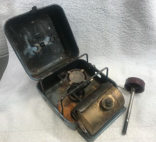 Complete - Vtg Primus Optimus 8r Sweden Camp Stove Camping Backpacking Gas - C3