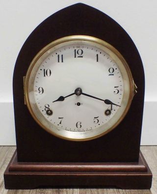 Antique Seth Thomas Wooden Cabinet Clock Or Shelf Clock For Restoration Or Parts