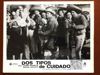 " Dos Tipos De Cuidado " Pedro Infante.  Mexican Orig.  Vintage Movie Photo.  1953.  B/w.