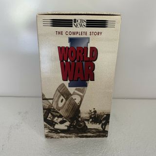 Vhs 5 Tape Set Cbs News The Complete Story World War I,  Documentary Vintage 1988