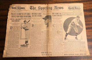1932 The Sporting News Baseball Babe Ruth Walter Johnson John Mcgraw Comiskey,